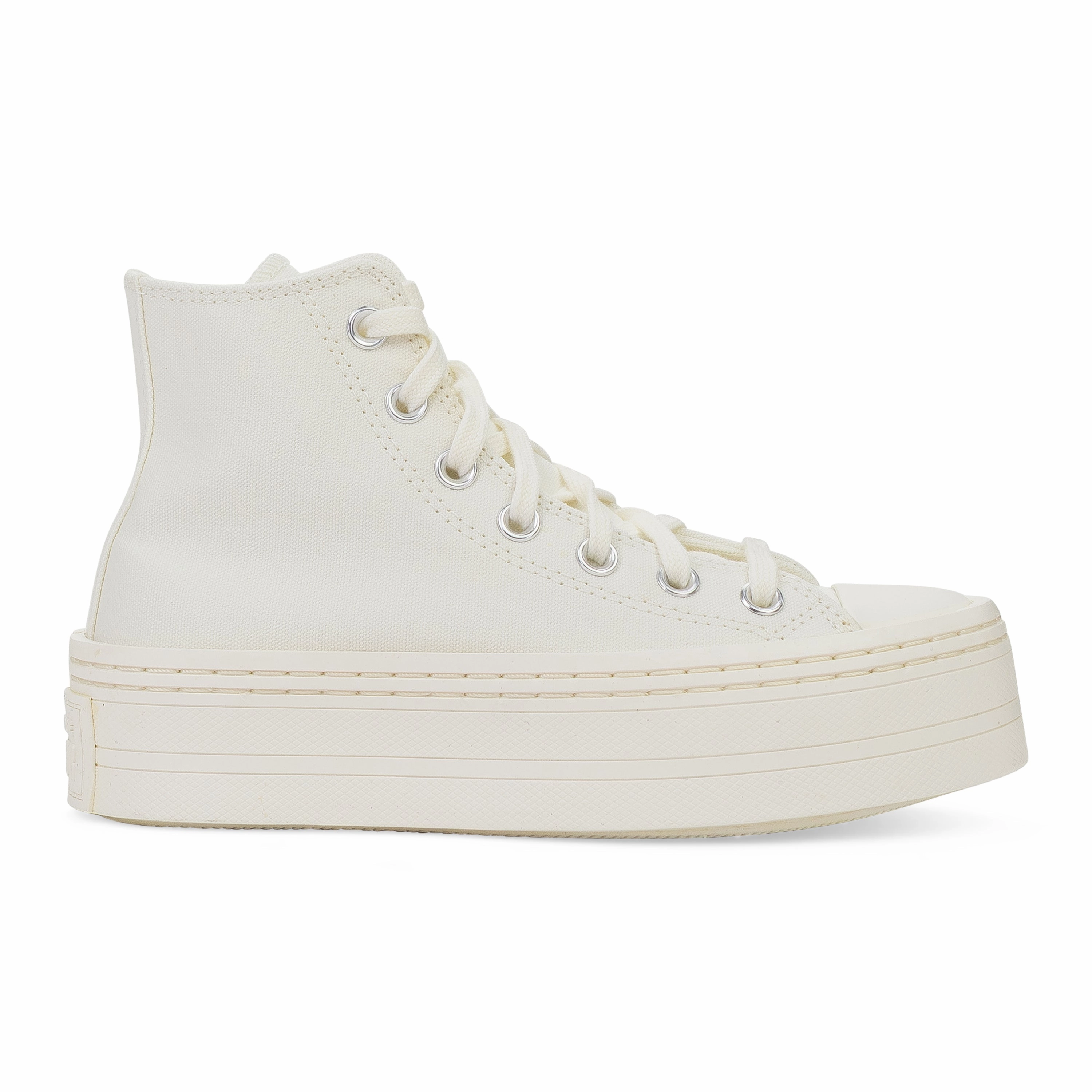 Ventilation Channels Design CREAM CHUCK TAYLOR ALL STAR MODERN LIFT PLATFORM SNEAKERS