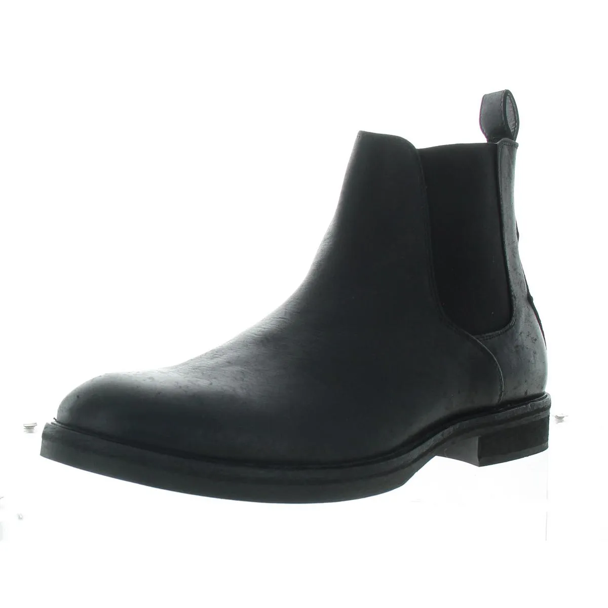 Creed Mens Solid Leather Chelsea Boots Anti Bacterial