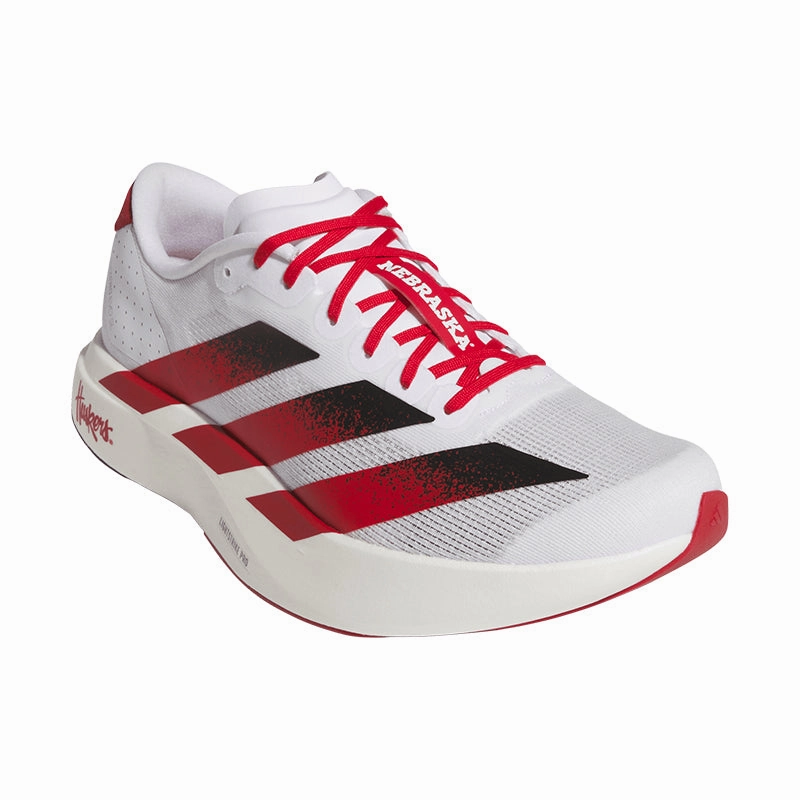 Travel Ease Men's Adizero EVO SL Nebraska White/Red/Black