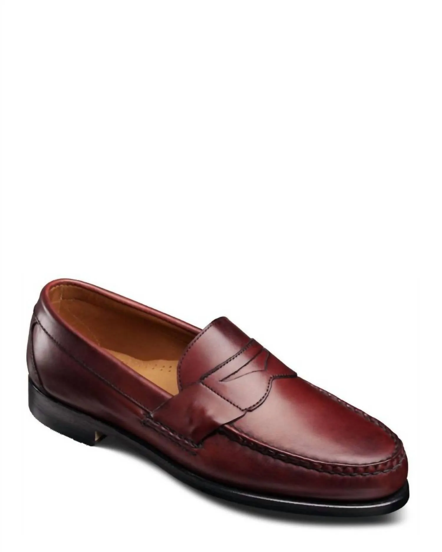 Men's Cavanaugh Penny Loafer In Oxblood Quick Slip Comfort