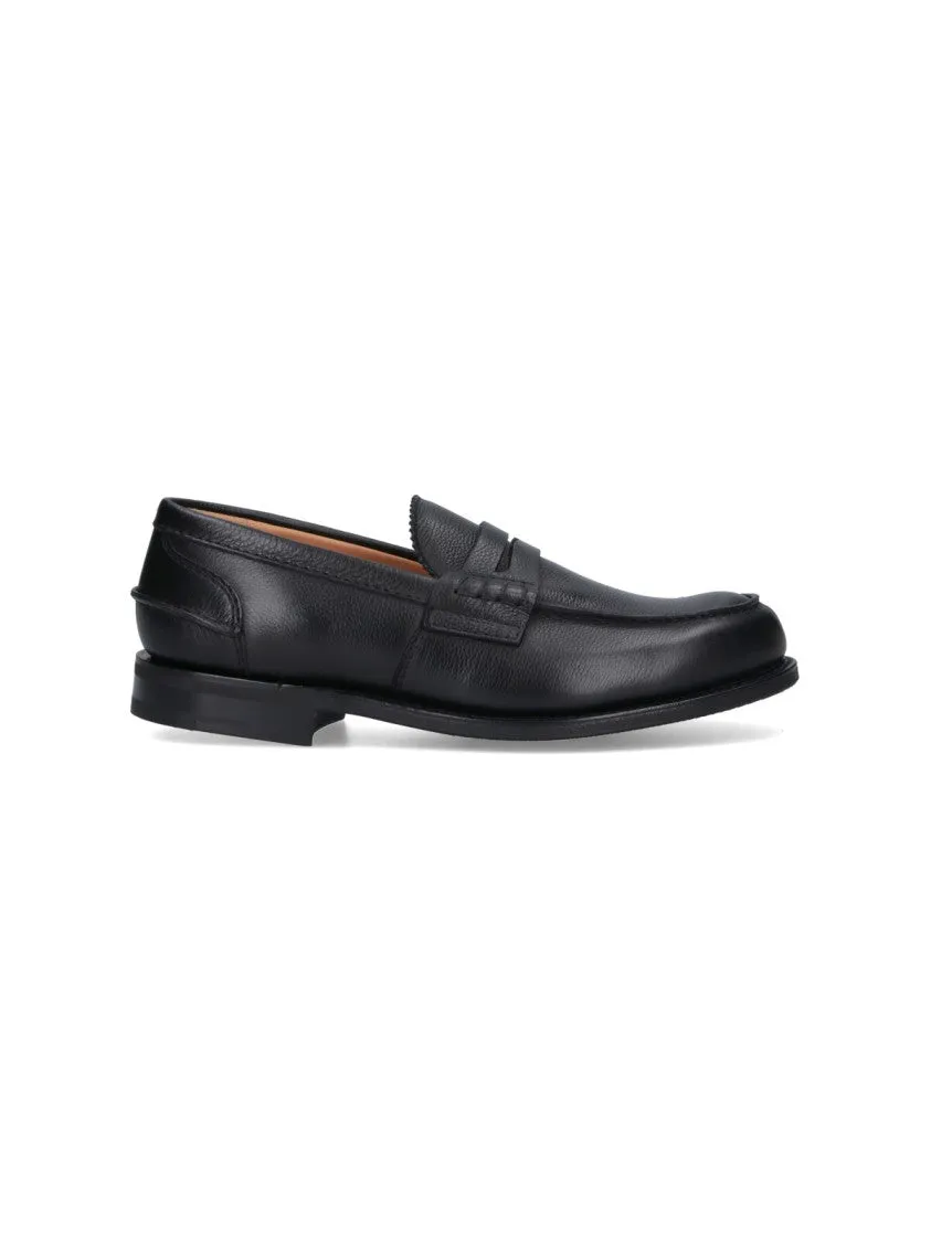 Rugged Sole Comfy Walk Shoes Mocassino Pembrey 2.0 Black Calf Leather Slip-On Shoes