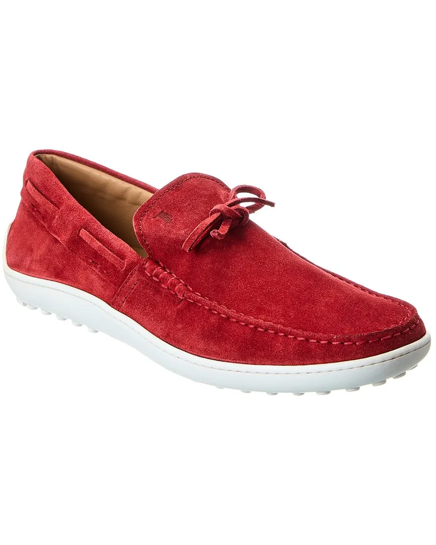 Elastic Backstrap TOD??s Suede Loafer