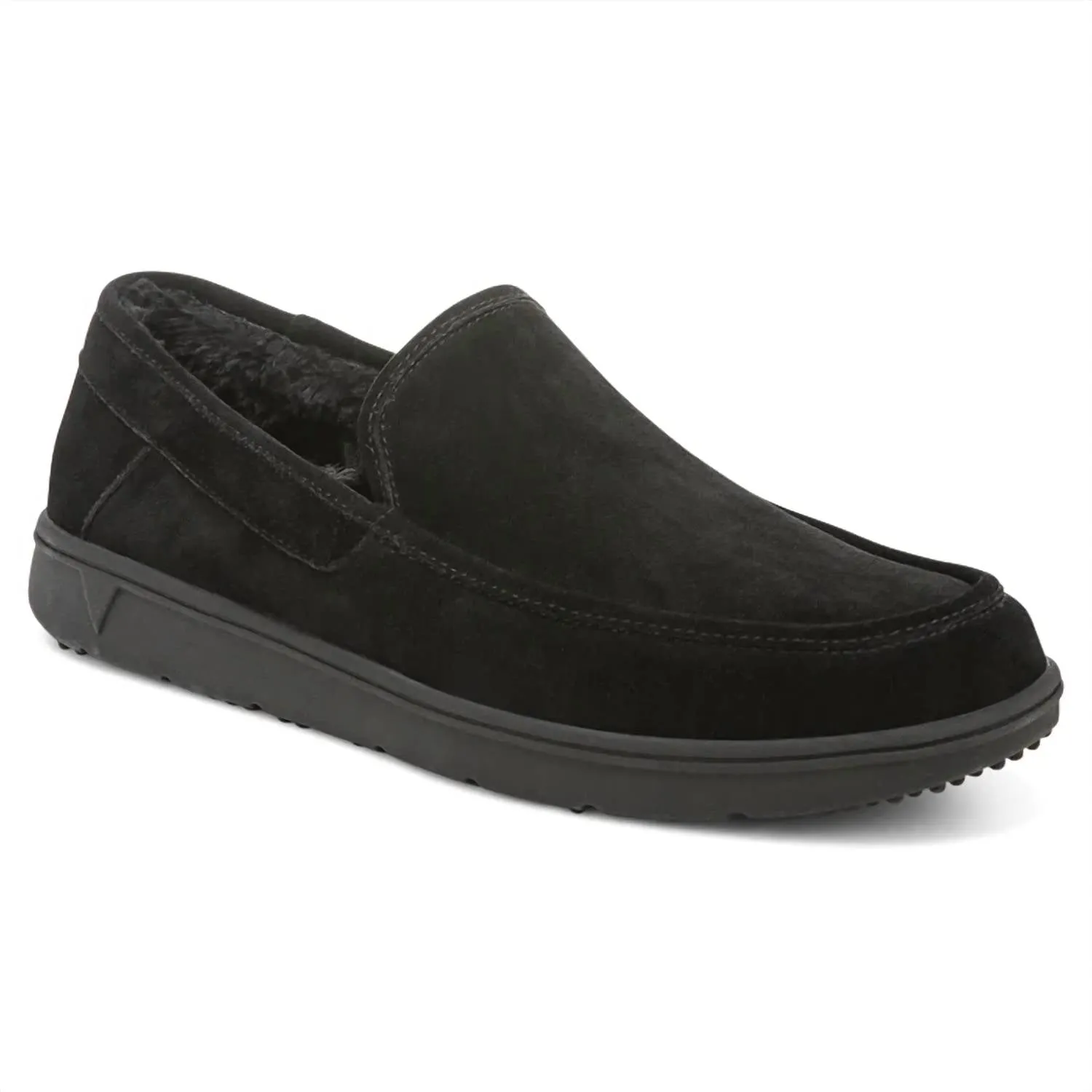Men's Gustavo Loafer In Black Suede Foot Comfort Step