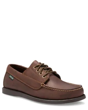 Men's Falmouth Boat Shoe In Bomber Brown Slip Fit