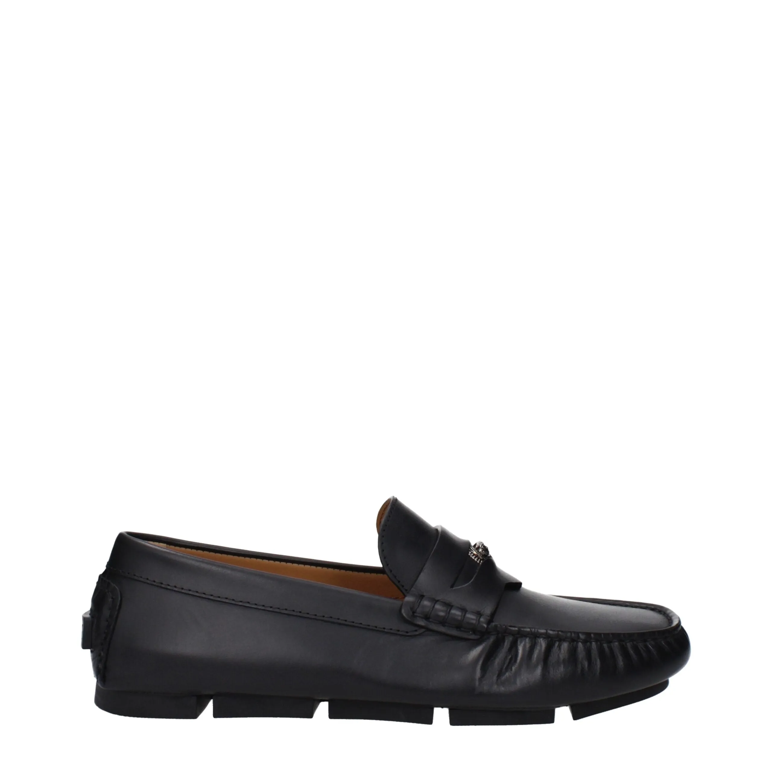 Travel Slip On Versace Leather Men's Loafer
