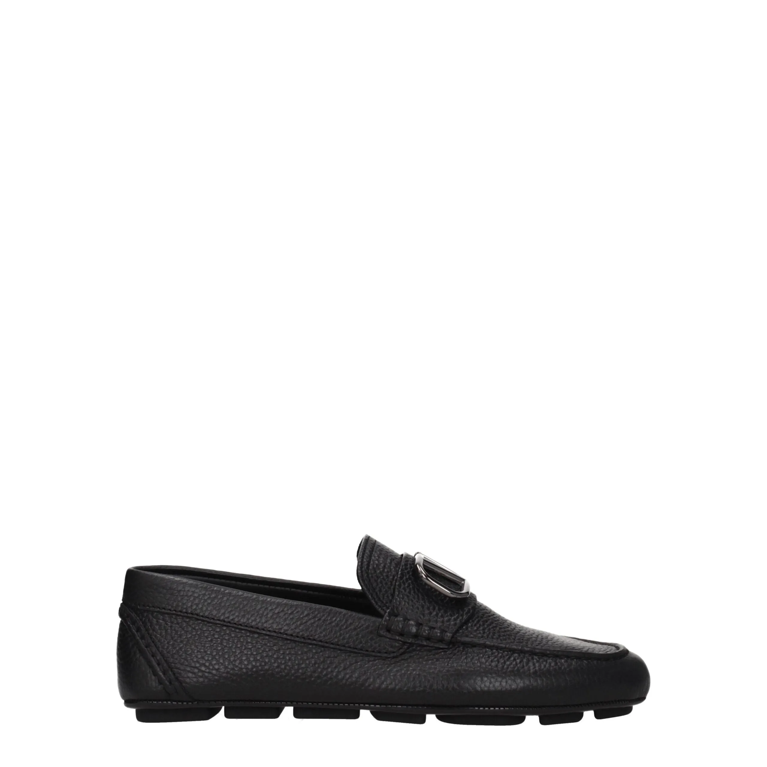 Relax Fit Valentino Garavani Leather Slip-On Men's Loafers
