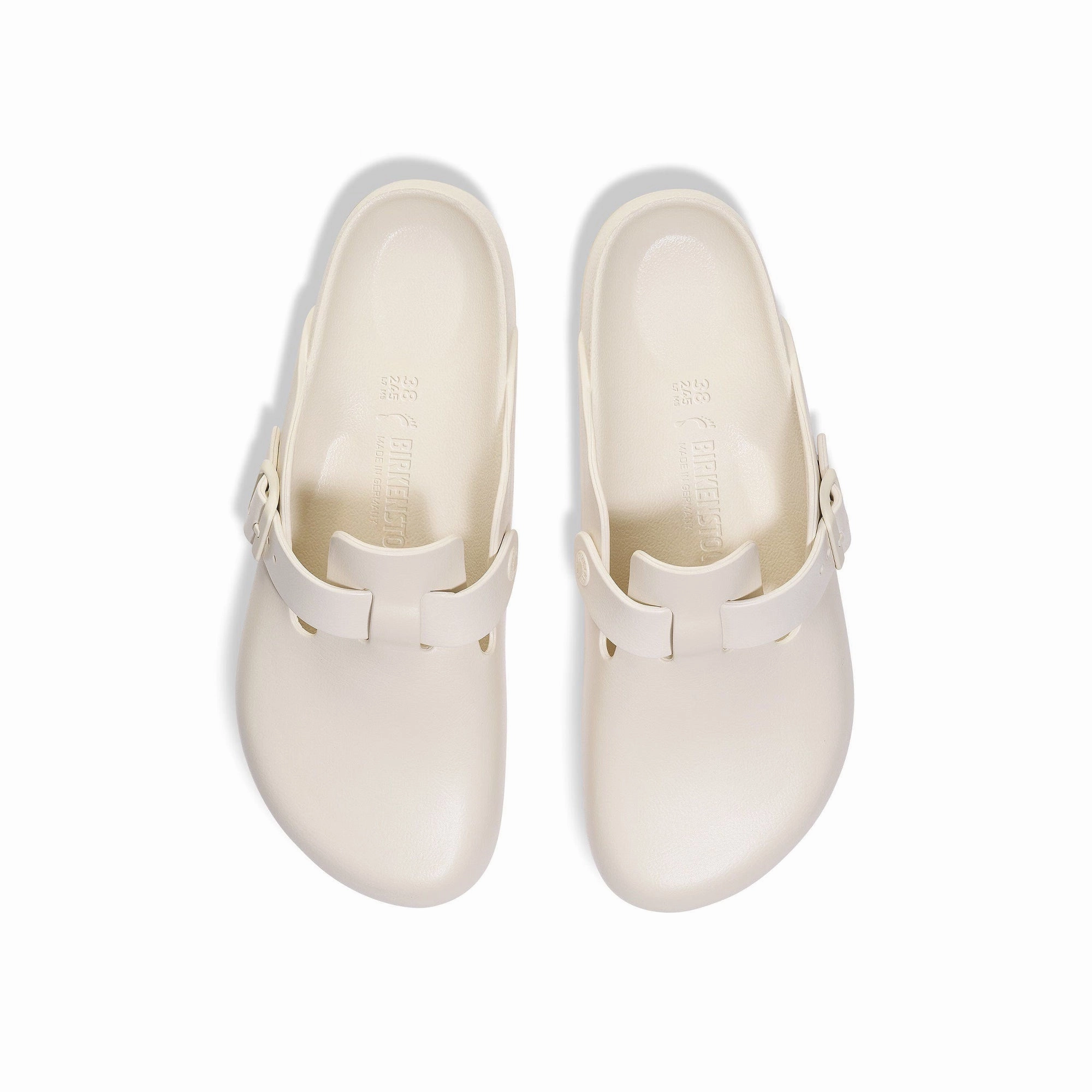 Sand Beige Birkenstock Mens Boston Eggshell EVA Slippers