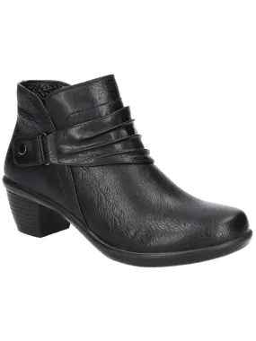 Dynamic Arch Support Damita Womens Faux Leather Gathered Booties