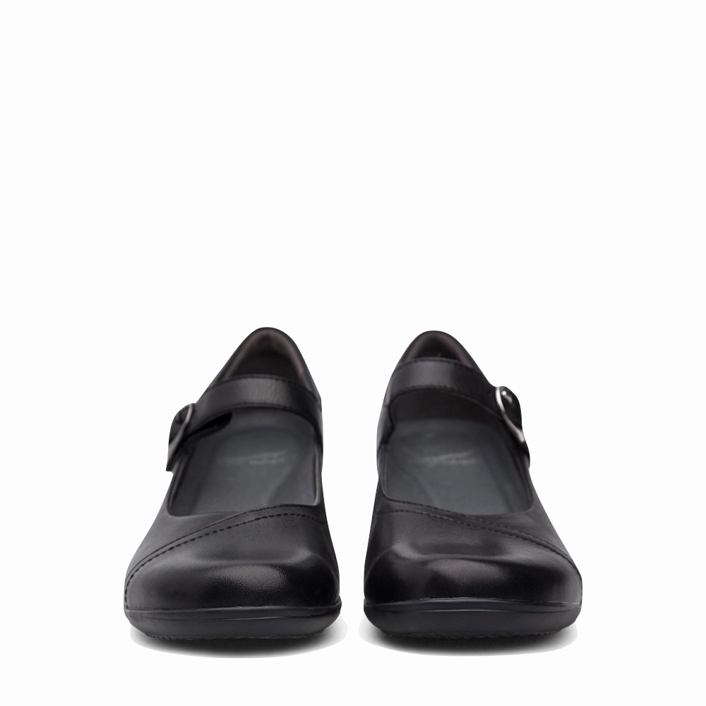 Dinner Date Dansko Women's Fawna Leather Mary Jane in Black