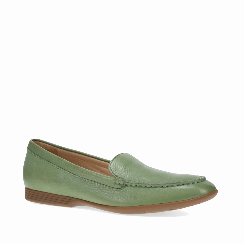 Sharp Cut Dansko Women's Lorri Flat in Jade