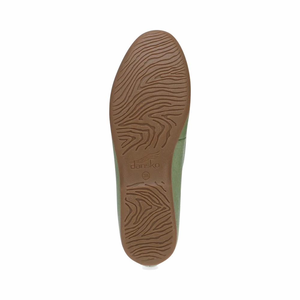 Prime Shade Dansko Women's Lorri Flat in Jade