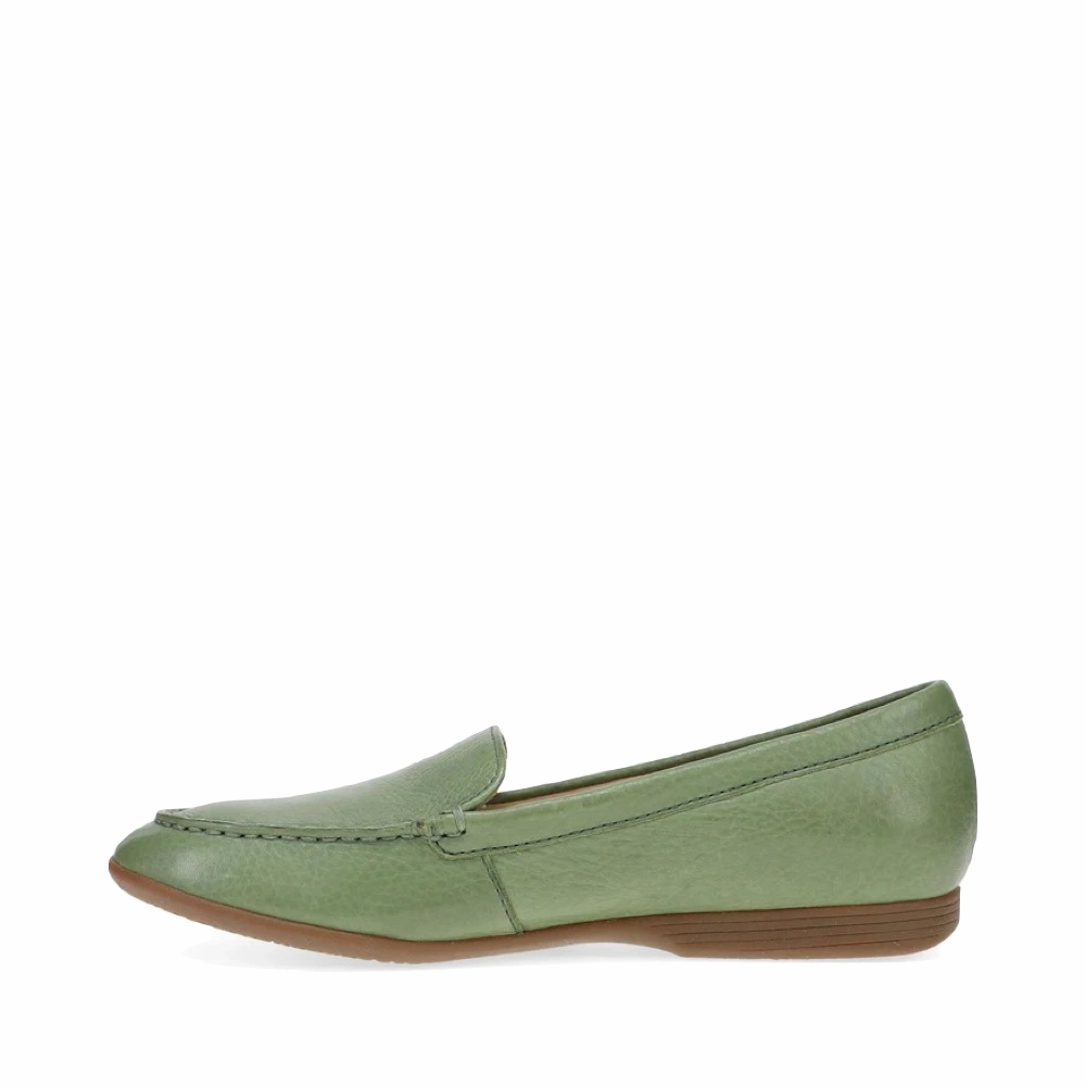 Open Toe Dansko Women's Lorri Flat in Jade