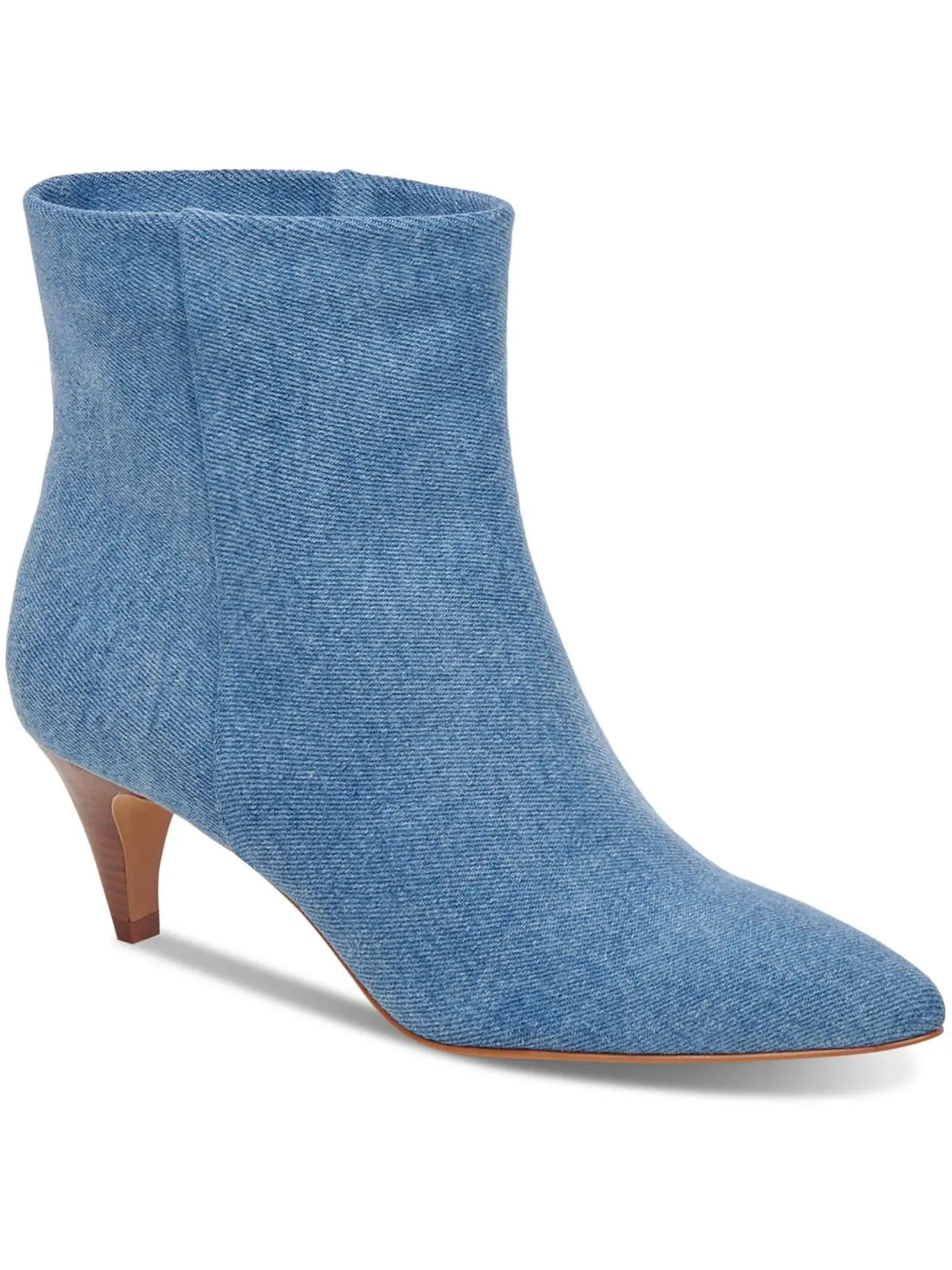 Dee Womens Solid Ankle Booties Low Profile Low Heel