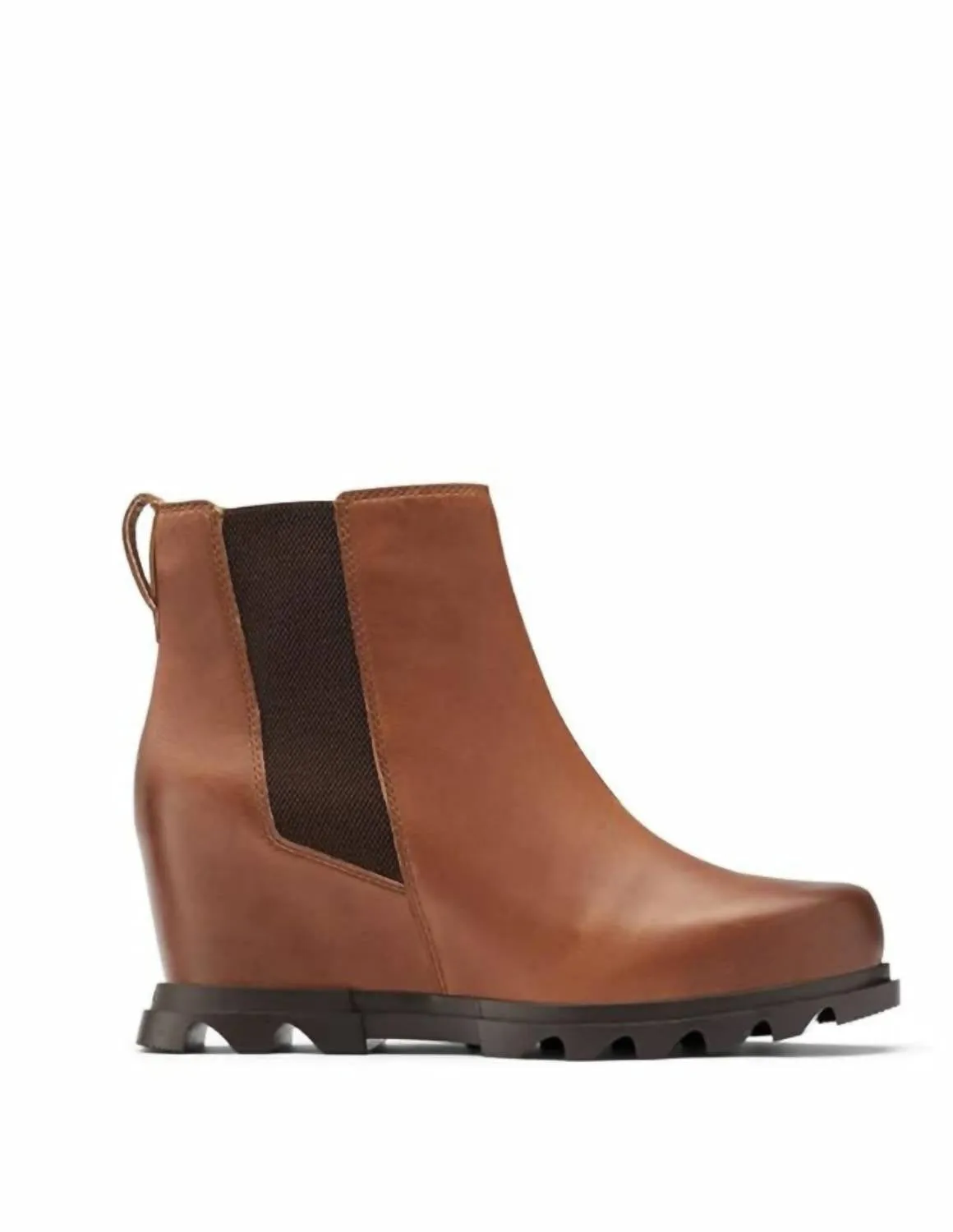 Joan Of Arctic Wedge Iii Chelsea Boots In Hazelnut, Blackened Brown Simple Fit Mud Resistant Hiking Trails