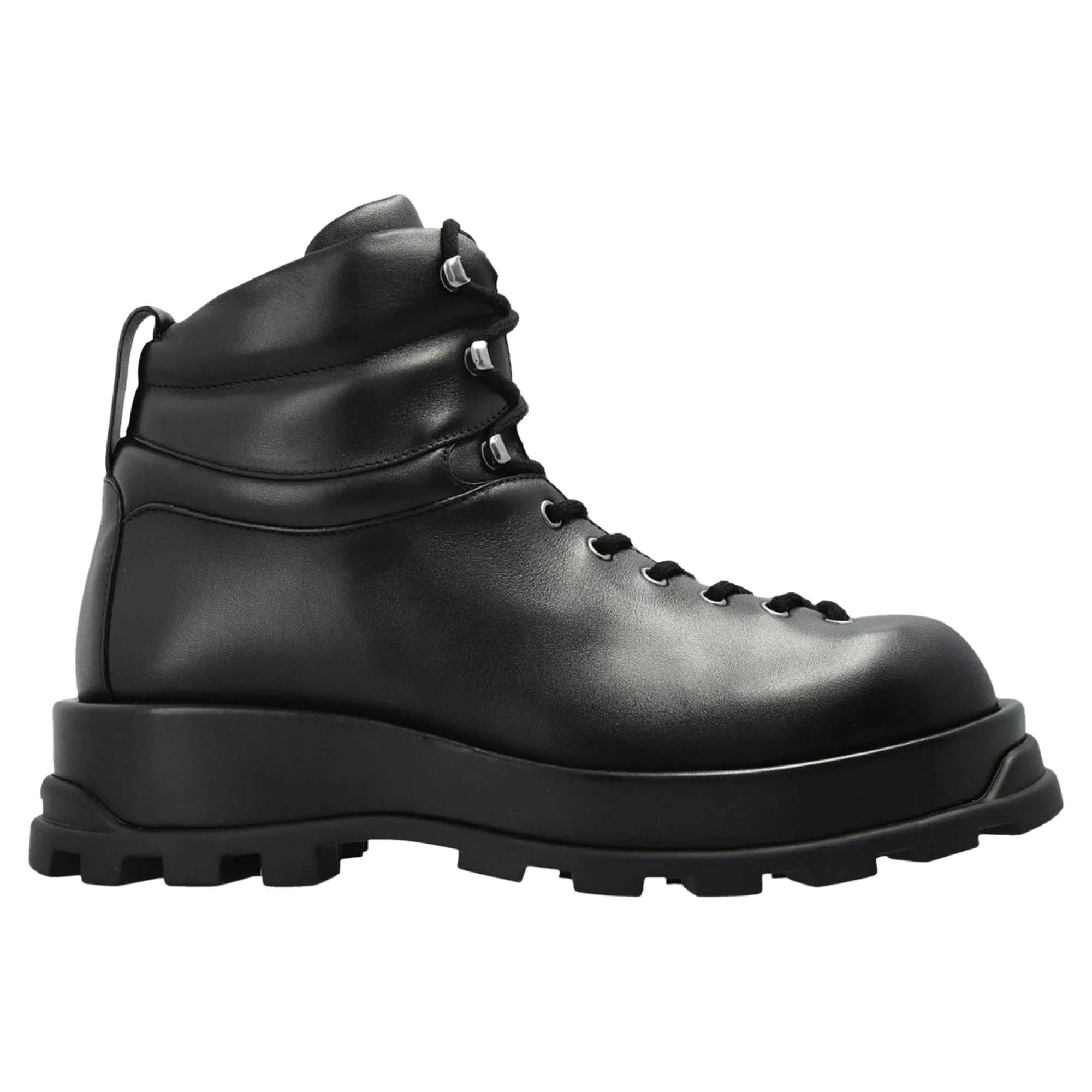 Jil Sander Leather Ankle Boots Comfortable Stride