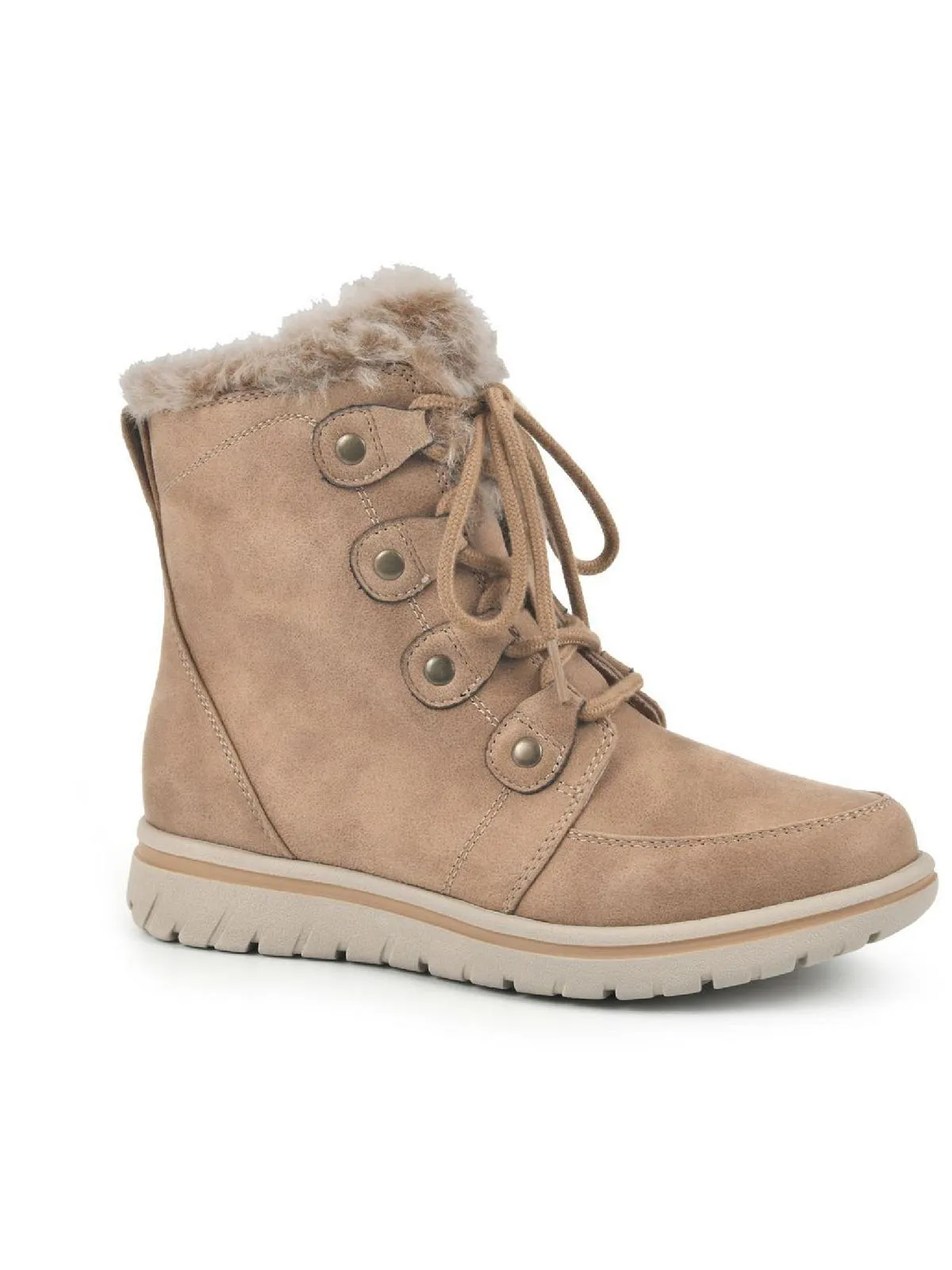 Holly Womens Faux Leather Ankle Ankle Boots Seamless Comfort Active Nomad