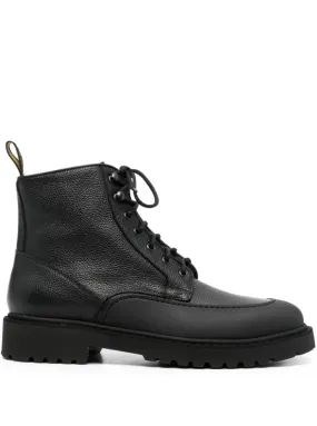 Derby Boots With Textured Leather Non Slip