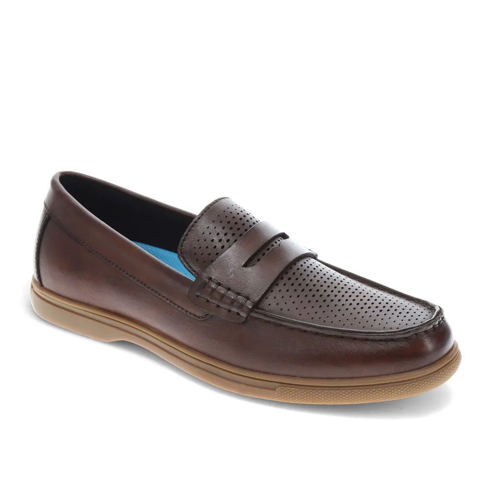 Dockers Mens Bellwood Genuine Leather Dress Casual Slip On Loafer Shoe Low key style Daily Slip On