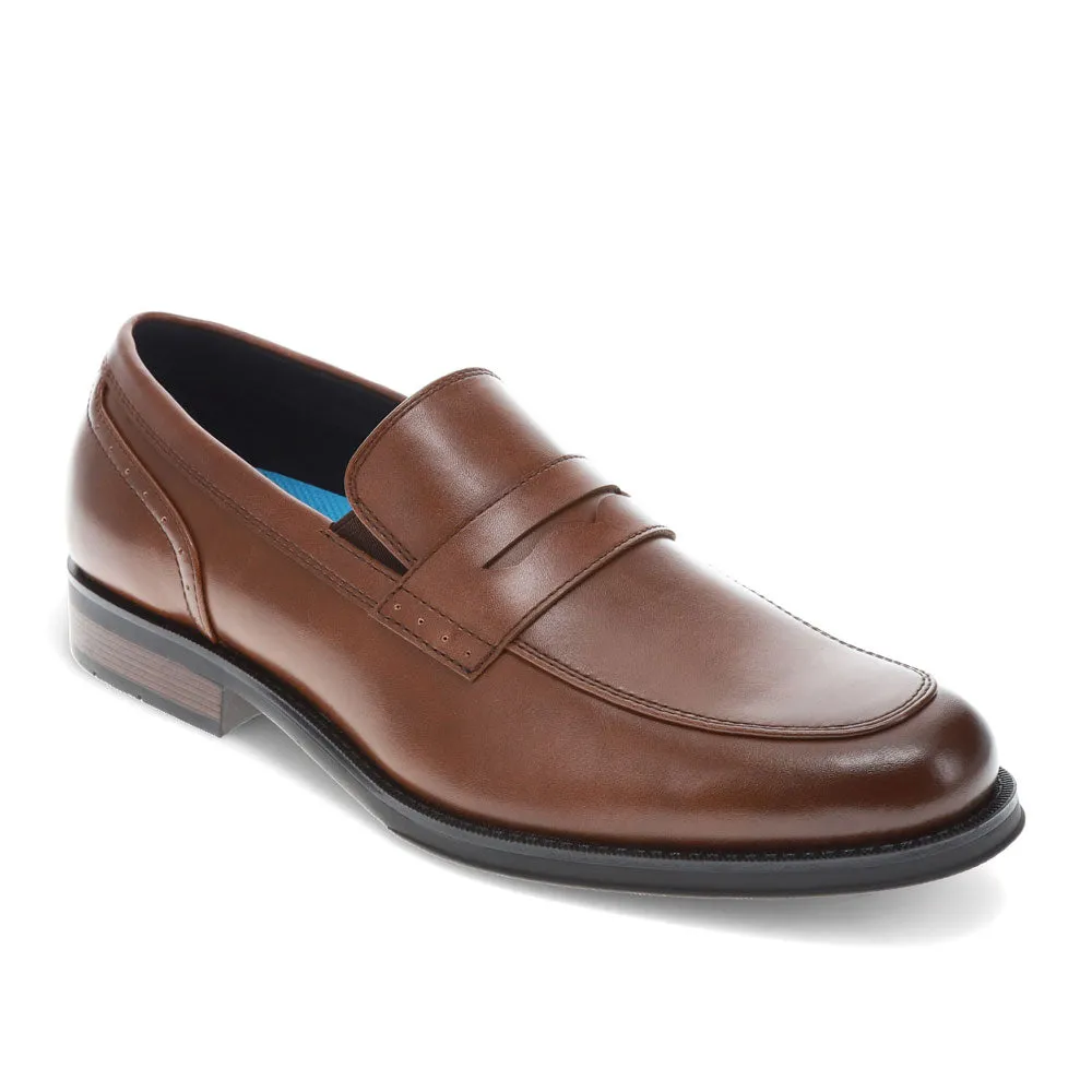 Dockers Mens Emerson Penny Synthetic Leather Dress Loafer Slip On Shoe Relaxed Fit Slip