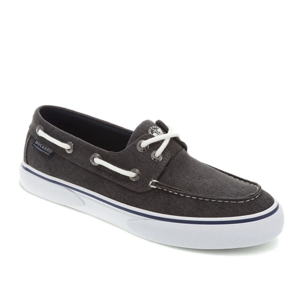 Slip On Walking Dockers Mens Rowe Canvas Casual Lace Up Boat Shoe