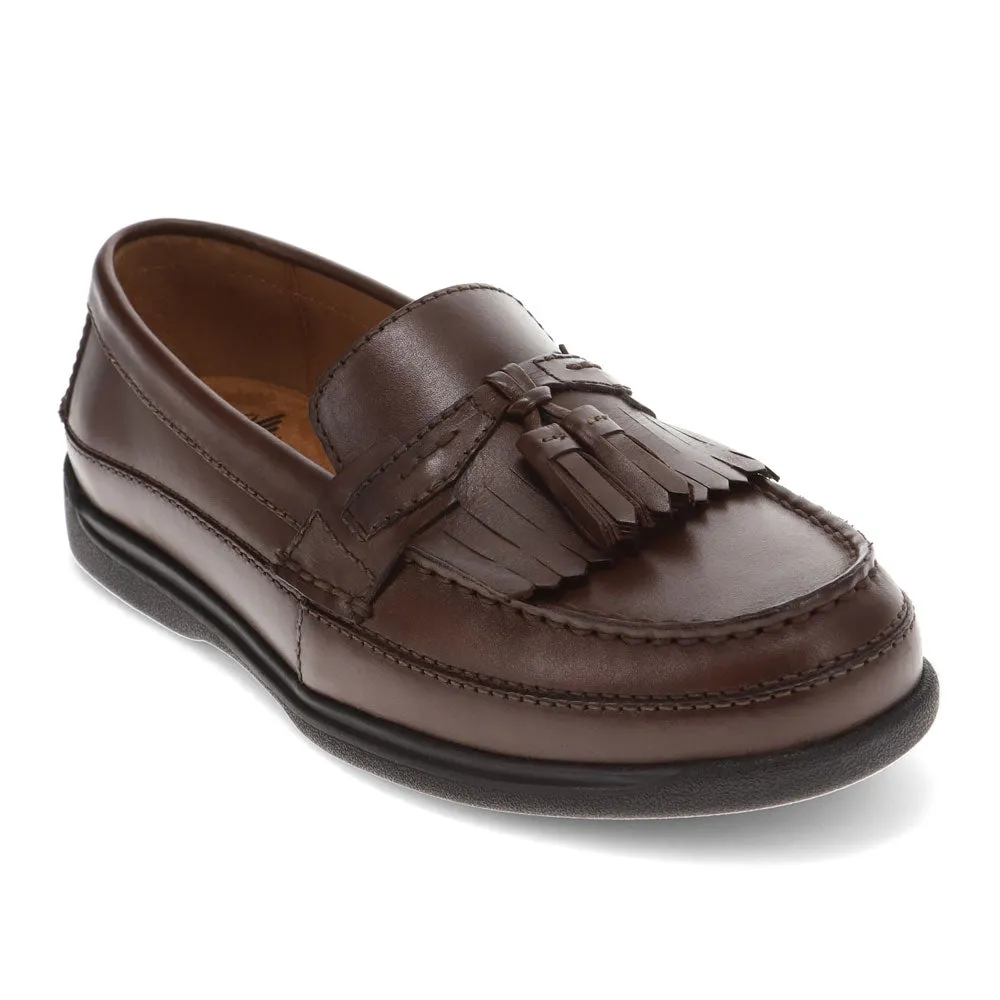 Dockers Mens Sinclair Leather Dress Casual Tassel Loafer Shoe Day Ready Comfort Motion