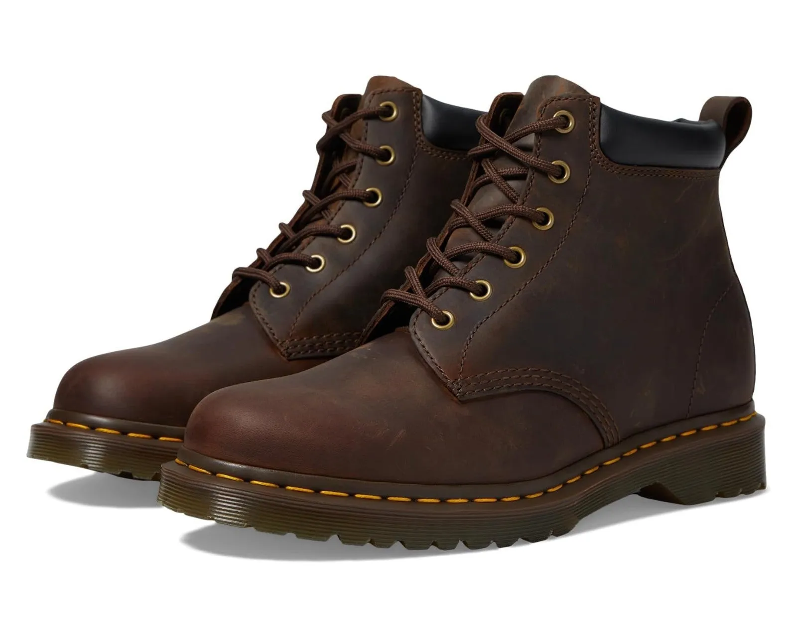 Stable Support Weather Resistant User Dr. Martens 939 Ben 24282207 Men's Brown Leather Round Toe Ankle Boots ZOGG991