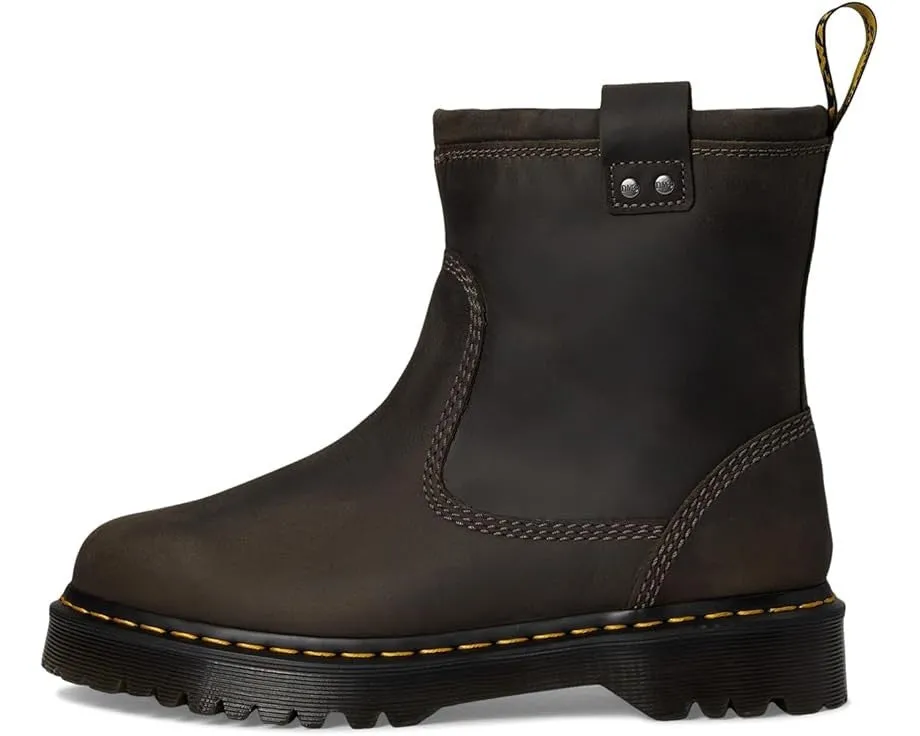 Breathable Active Nomad Dr. Martens Anistone Lo R31880057 Boot Men's Black Leather Biker Boots JOBB1511