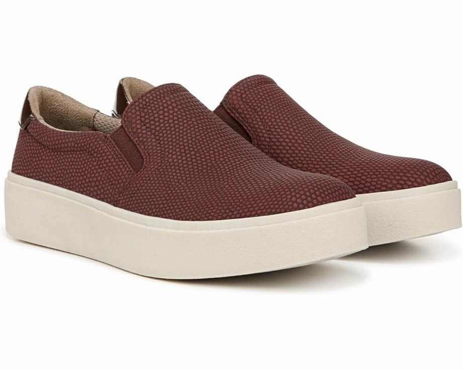 Dr. Scholl's Madison Sneakers Women's 7 Red Slip-On Comfort Casual Shoes TF6672 Anti Odor