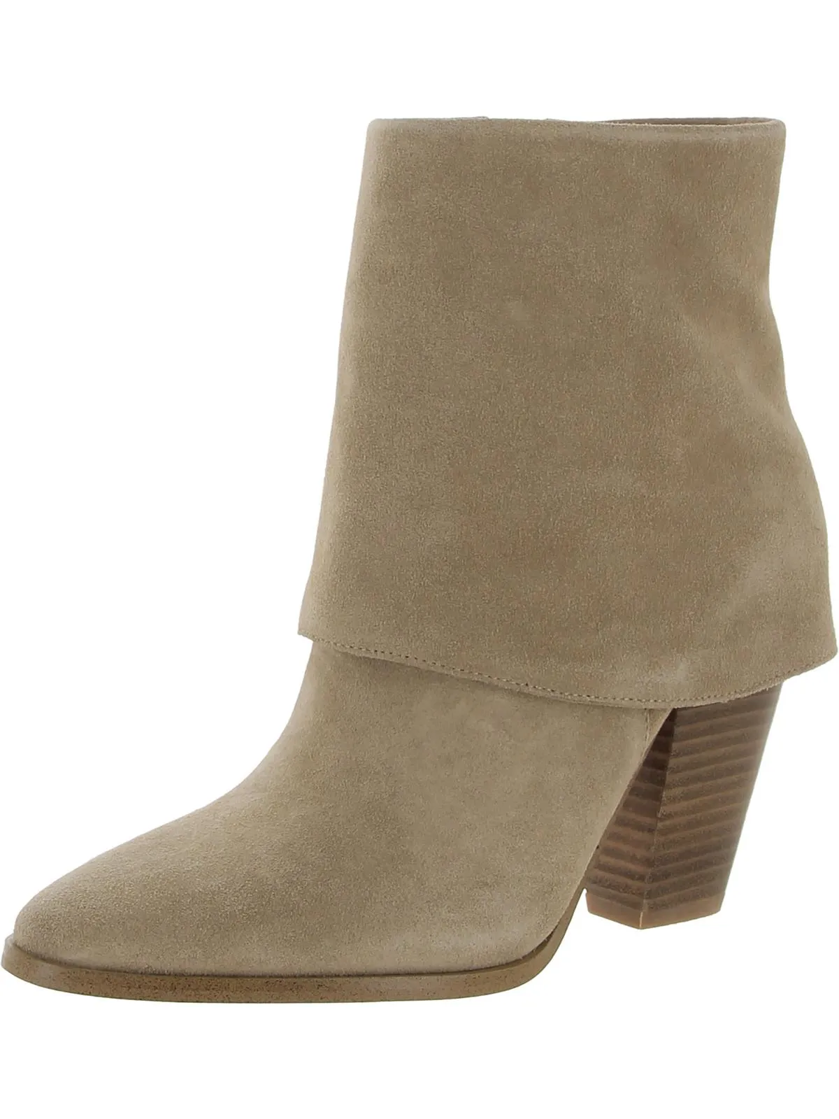 Coulton Womens Suede Almond Toe Ankle Boots Clean Lines Protective Finish Rough Terrain