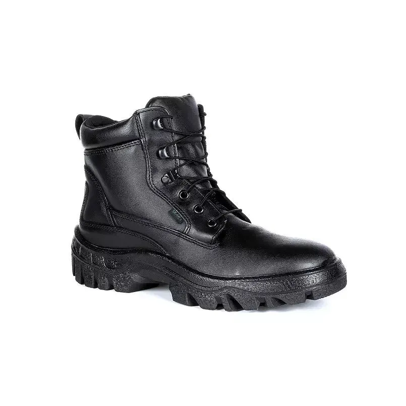 Rocky TMC FQ0005019 Men's 9 Black Leather Safety Toe Public Service Boots Rock61 Outdoor Chore Stage Show