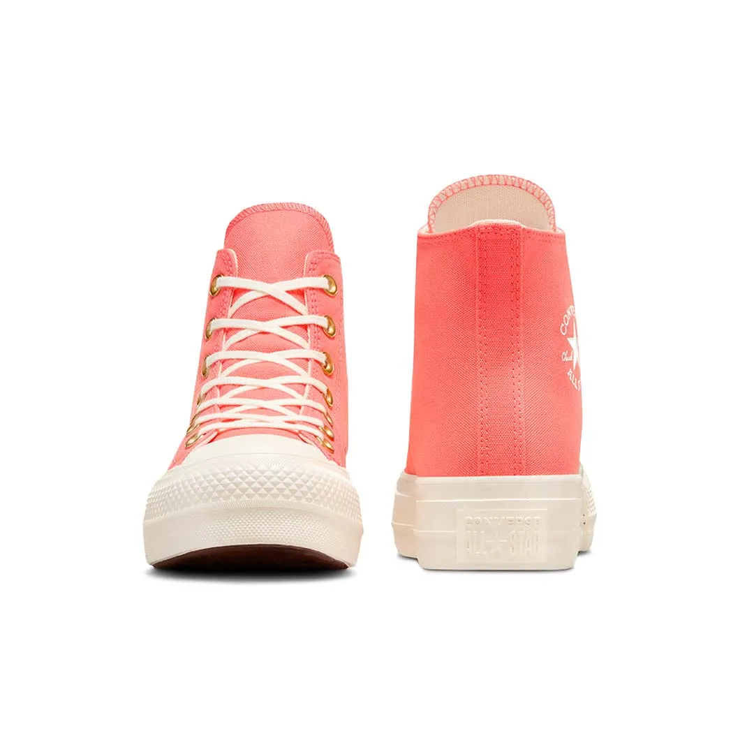 Durable Lining Clean Finish Converse - Women's Chuck Taylor All Star Lift High Top Shoes (A09914C)