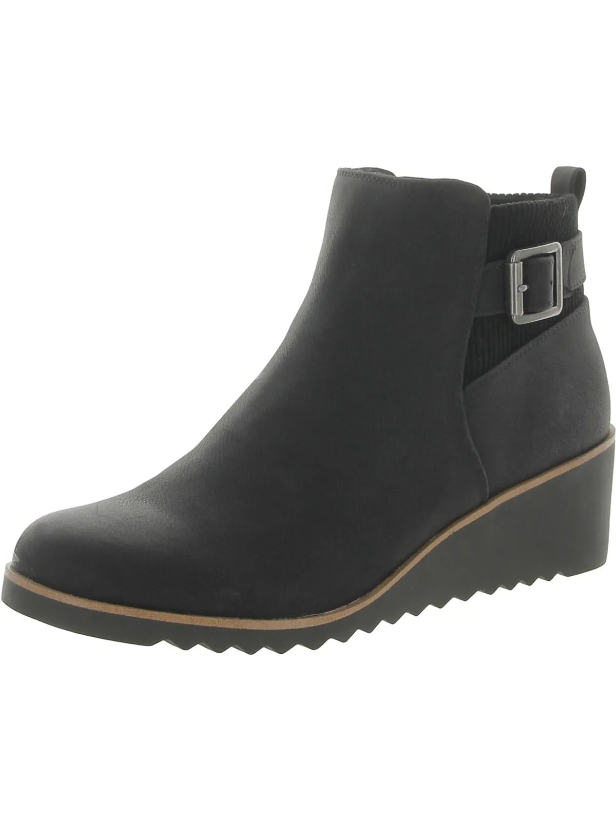 Stable Ankle Seamless Comfort Urban Traveler Zayne Womens Faux Leather Comfort Booties