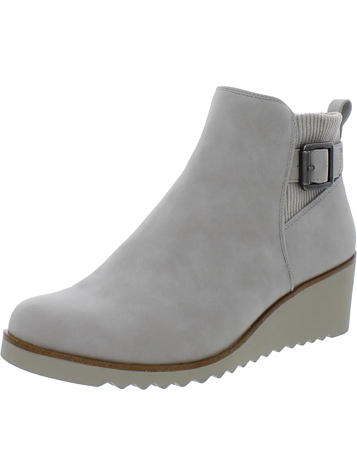 Everyday Pair Zayne Womens Faux Leather Comfort Booties