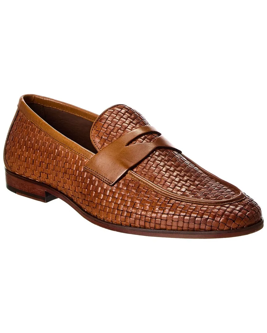 Dune London Beliay Woven Leather Loafer Comfy Walk Foldable Collar
