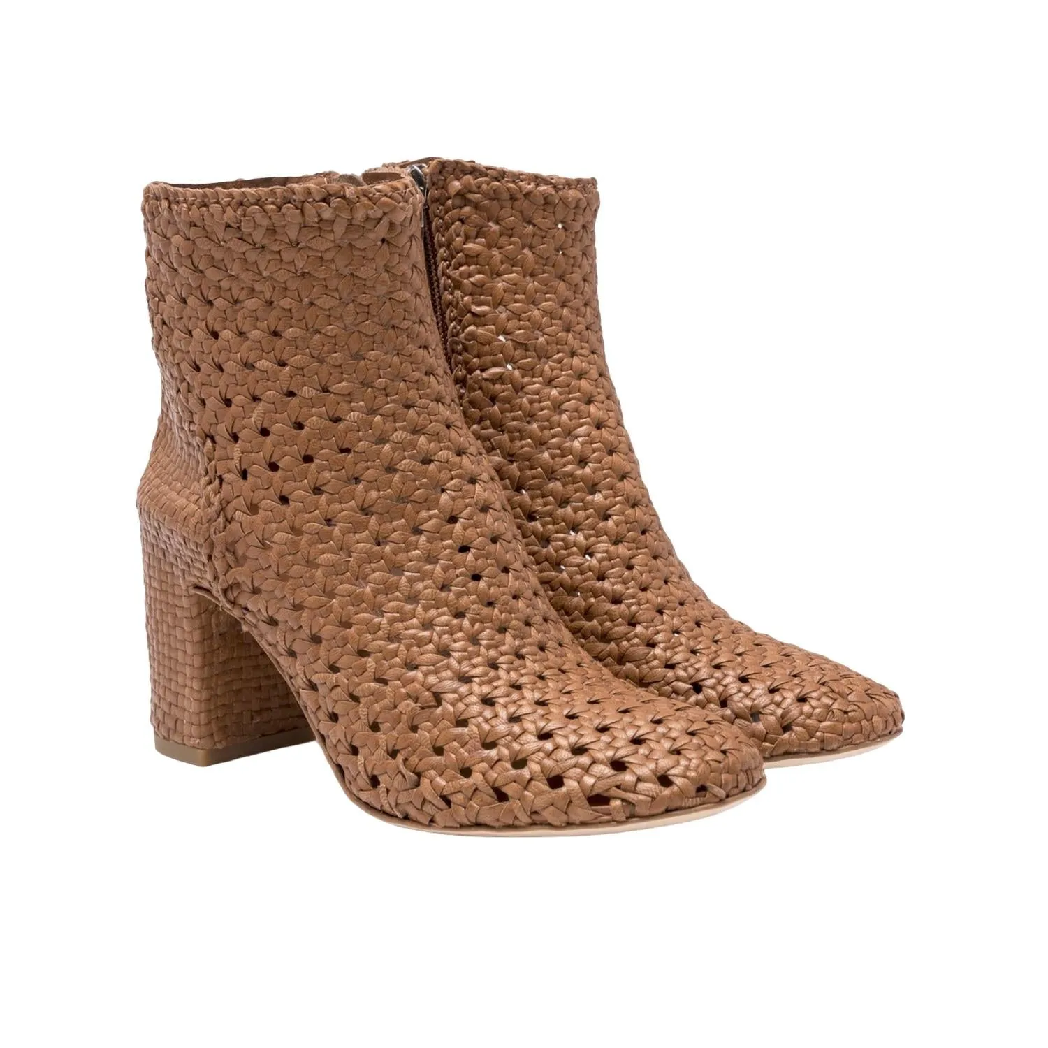 Minimal Aesthetic Comfort Edge Women's Axis Woven Heeled Boot In Terra