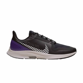 Tear Resistant lug - sole shoes Women's Air Zoom Pegasus 36 Shield Shoes In Black/silver/desert Sand/voltage Purple