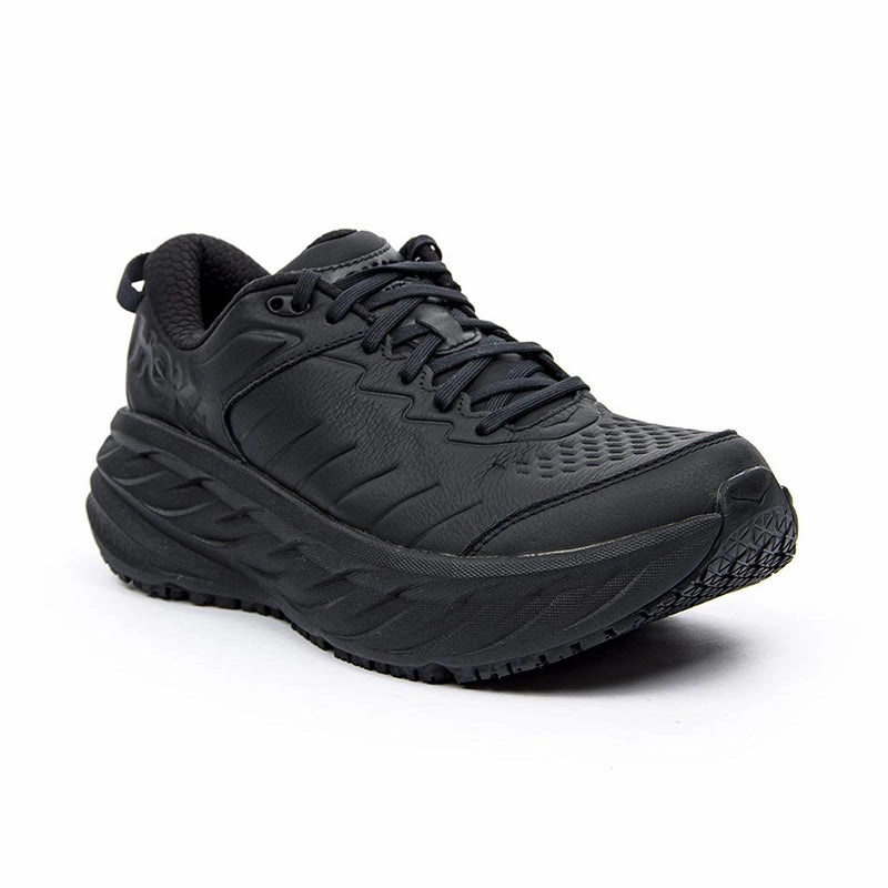Men's Bondi Slip Resistant Black/Black Injection Molded Layer running in a corporate run shoes