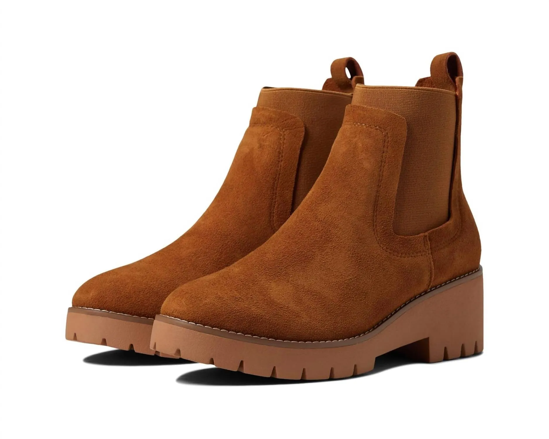 Reliable Support Dyme Boot In Cognac Suede