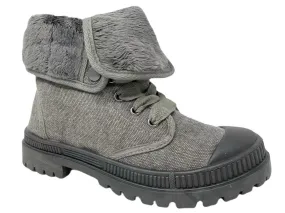 In Charge Snap Boot In Gray Outdoor Protection