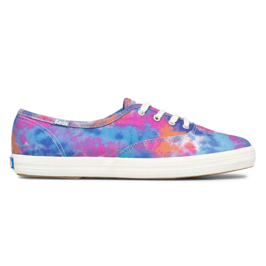 Keds - Women's Champion Canvas Tie-Dye Shoes (WF65877) Thermoplastic Stability Frame