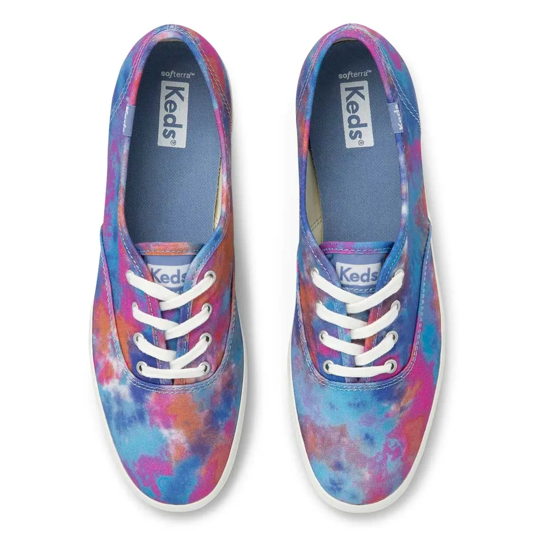 Recovery Walk Stride Boost Keds - Women's Champion Canvas Tie-Dye Shoes (WF65877)