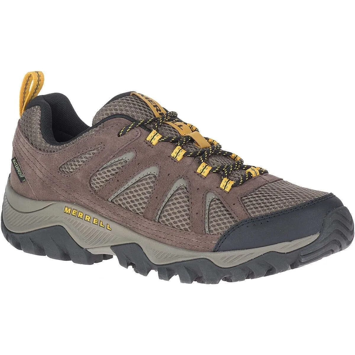 Merrell Oakcreek J036403 Sneaker Men's US 9 Brown Waterproof Hiking Shoes TF4672 Waterproof Protection Low Profile Outdoor Explorer