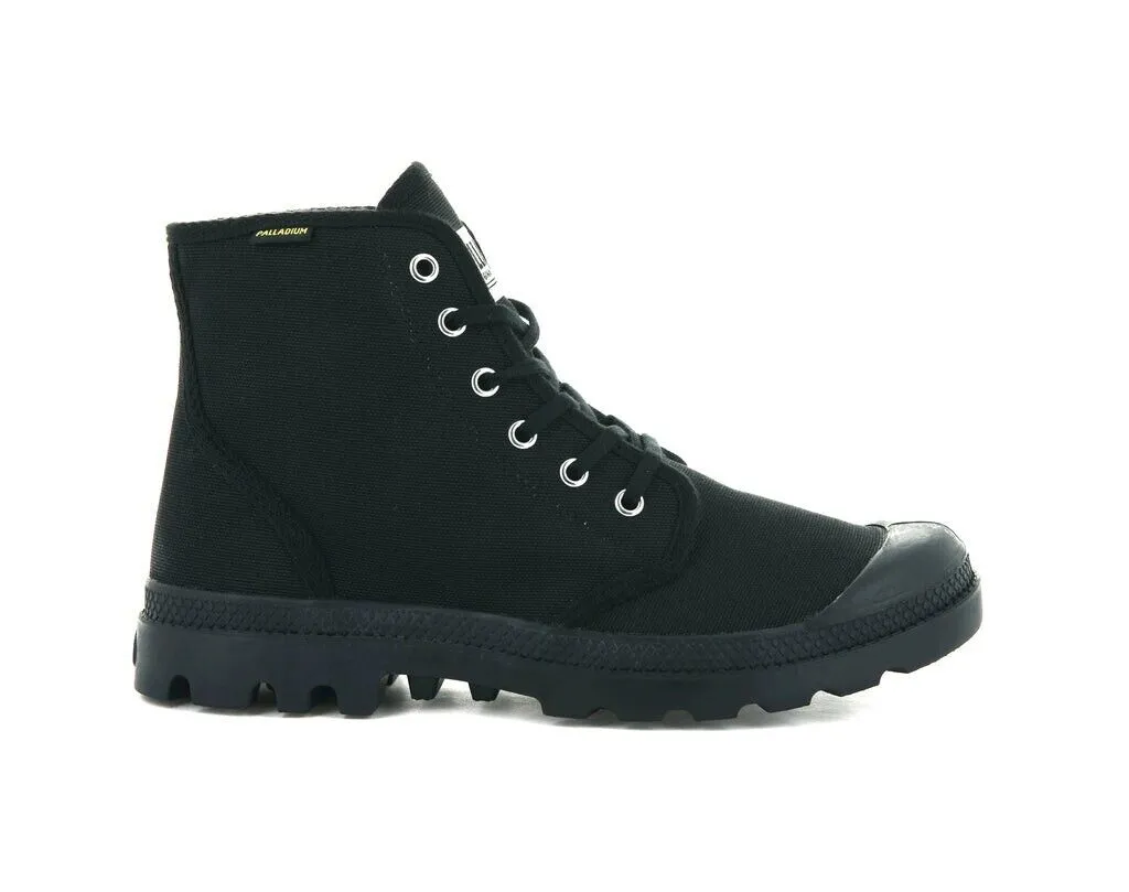 Casual Adventure Palladium Pampa Hi Originale 75349-060 Boots Mens US 4 Black Canvas Ankle KHD881