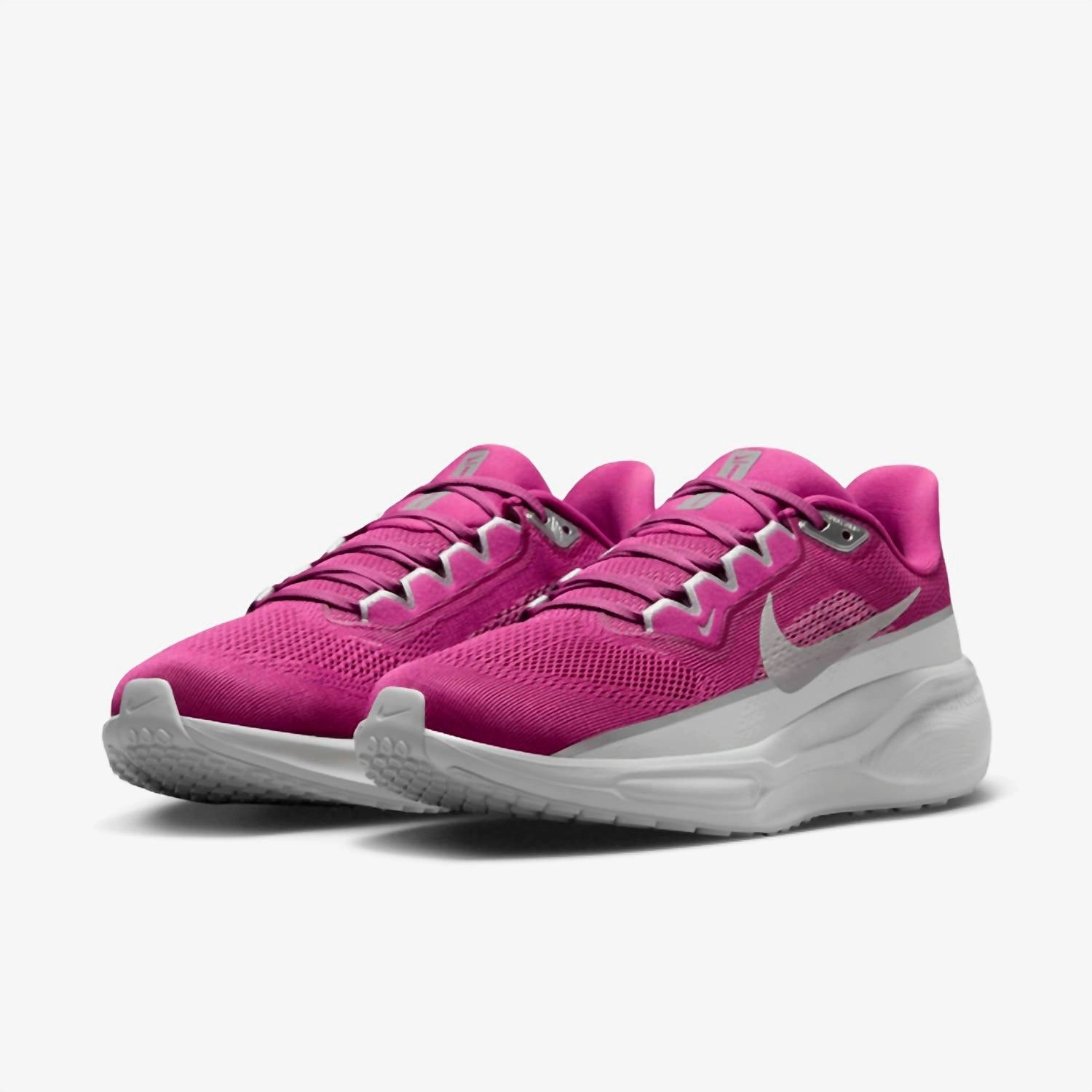 Women's Pegasus 41 Prm Shoes In Hot Fuchsia/light Silver mesh material