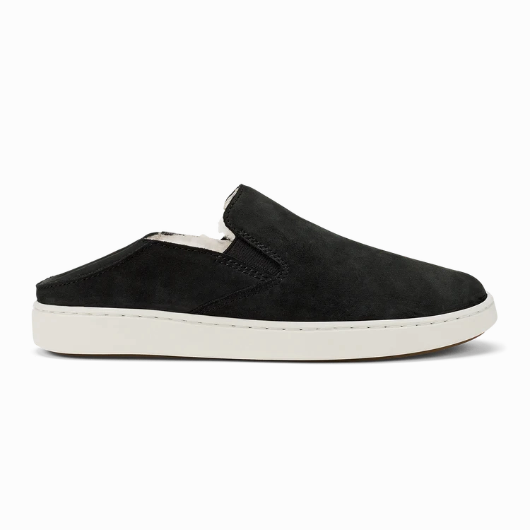 OluKai Women's Pehuea Cozy Sneaker in Lava Rock / Lava Rock Easy Step Footwear Cozy Sandals