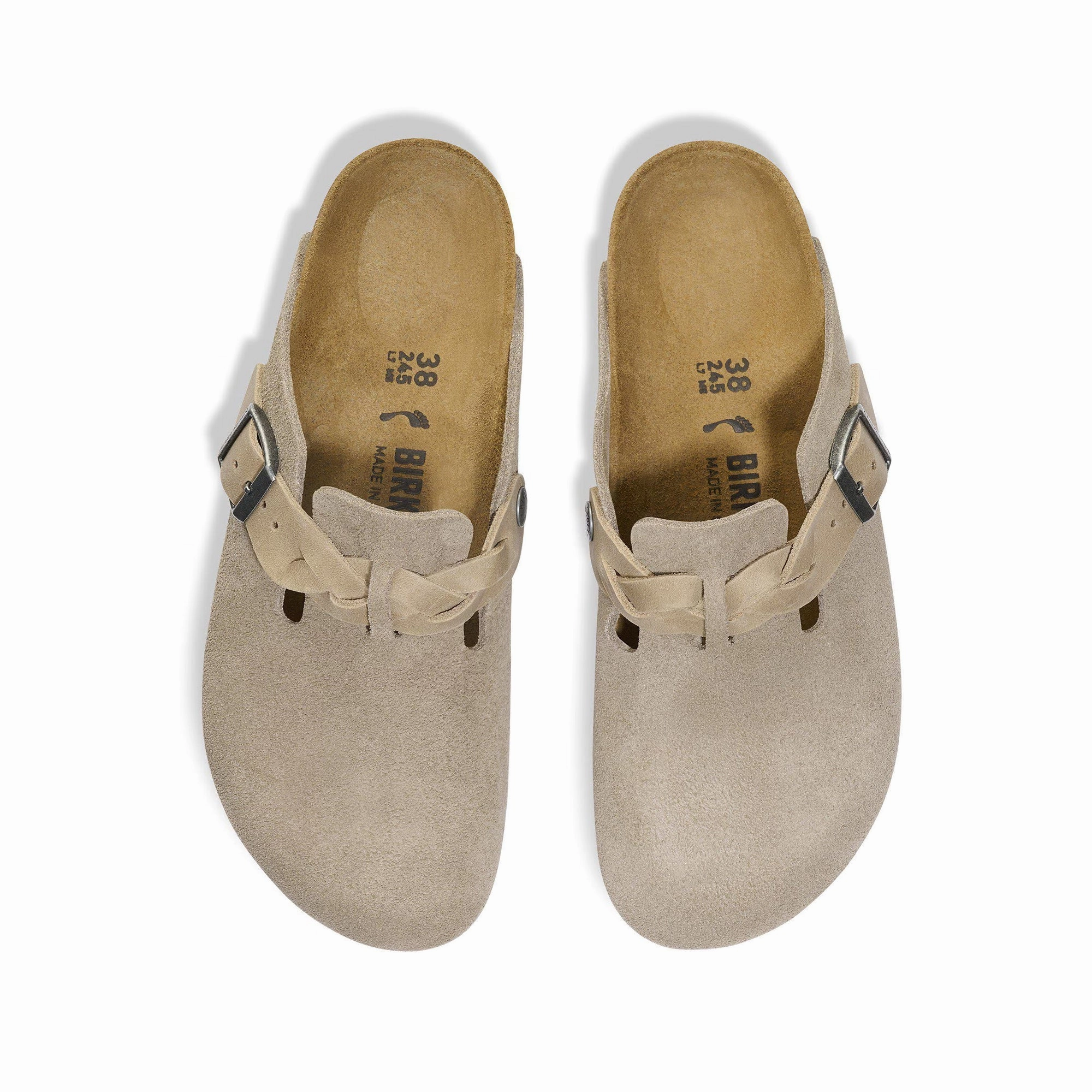 Bronze Warm Birkenstock Boston Braid Sandals (Narrow)