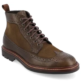 The Boston Boot in Olive Low Profile Midsole Shank