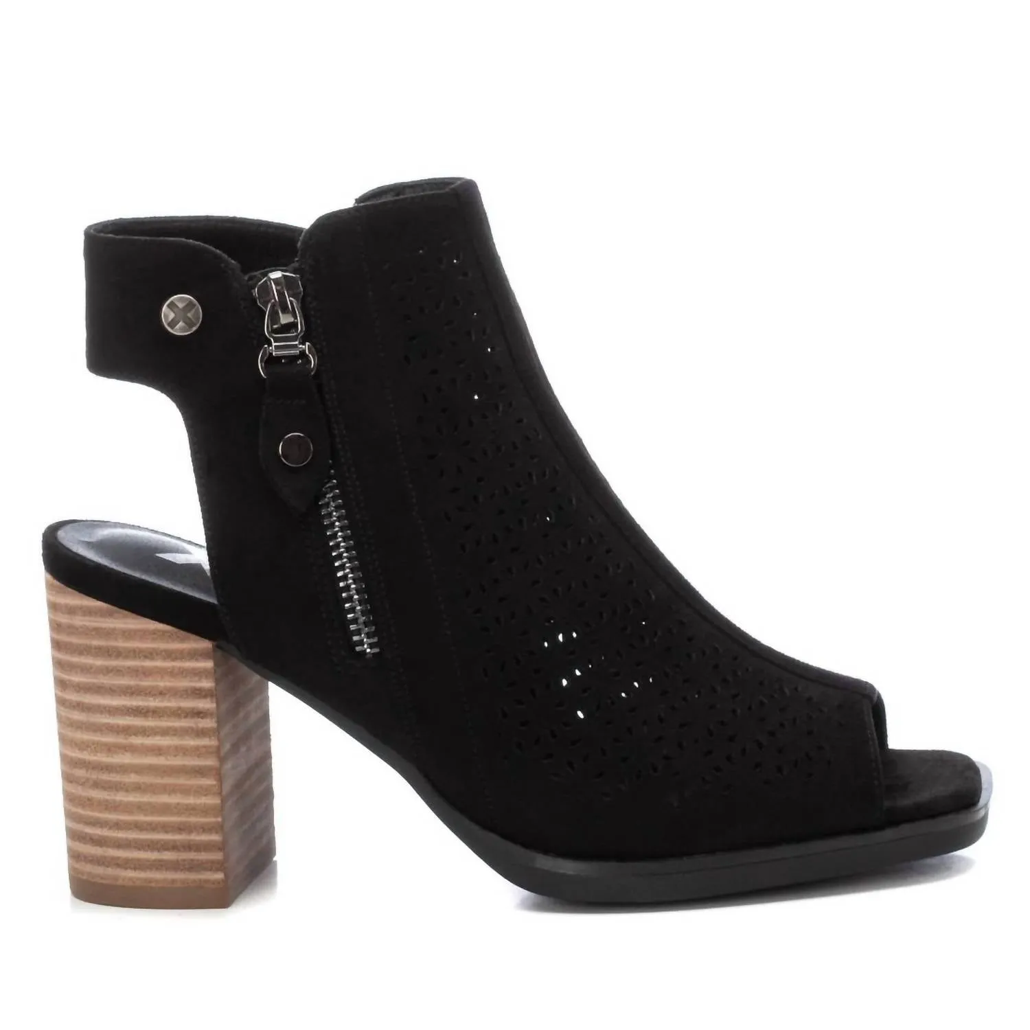 Women's Ankle Boots In Black Lightweight Material