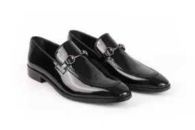Edroy Patent Leather Horsebit Buckle Dress Shoes Neat Finish Comfort Insoles