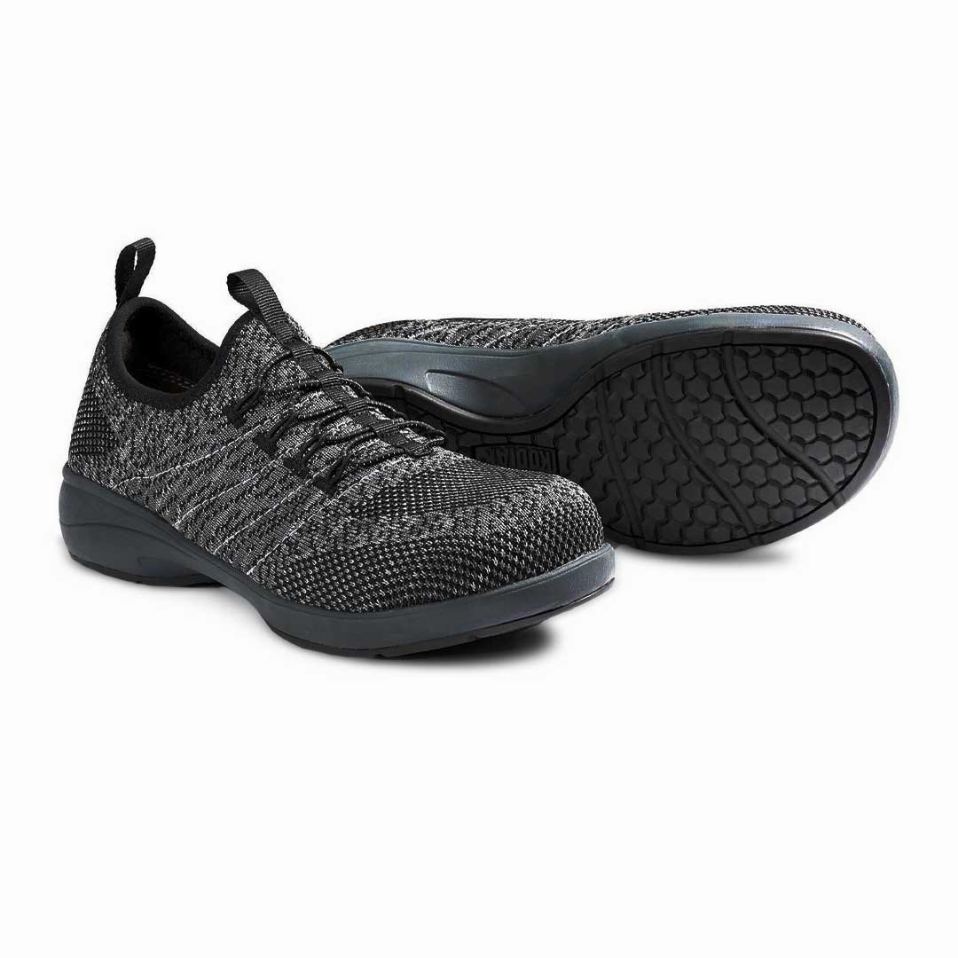 Kodiak - Women's Zoro Flex Steel Toe  Slip On Safety Shoes (KD308010BLK) Breathable mesh construction